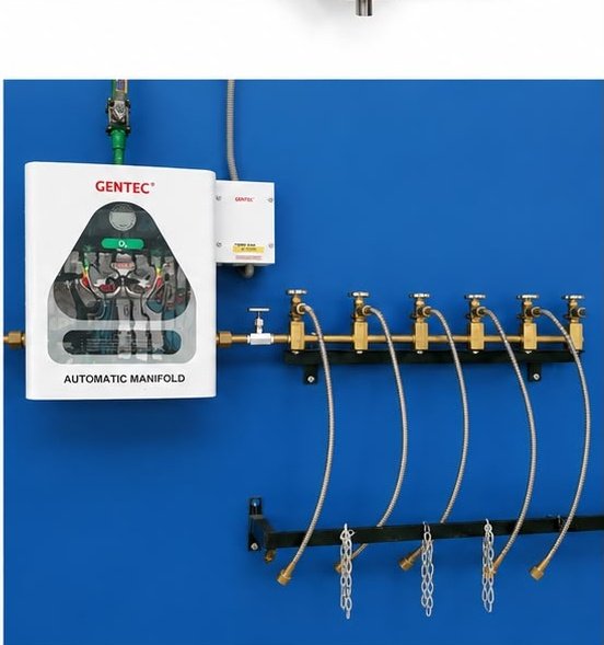 Sistema de manifold automático GENTEC para oxígeno medicinal